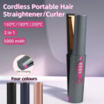 جهاز فرد الشعر متعدد الوظائف ، مكواة تجعيد 2 في 1 ، موجة صغيرة ، ماكينة قص السيراميك ، مكواة تجعيد ، المنزل ، السفر ، أداة تصفيف محمولة