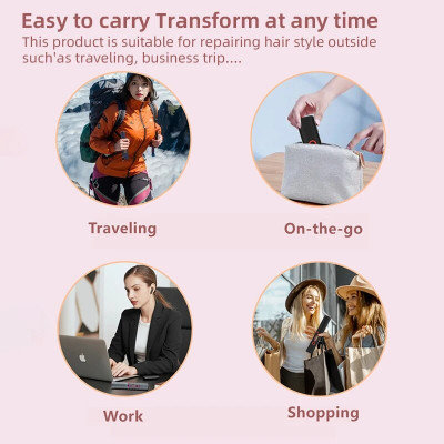 جهاز فرد الشعر متعدد الوظائف ، مكواة تجعيد 2 في 1 ، موجة صغيرة ، ماكينة قص السيراميك ، مكواة تجعيد ، المنزل ، السفر ، أداة تصفيف محمولة