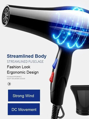 مجفف شعر قوي احترافي ، تسخين سريع ، تعديل بارد ساخن ، تجفيف سريع ، تجفيف منزلي ، رخام