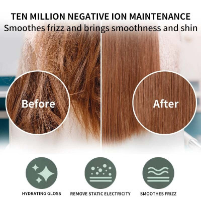 مجفف شعر كهربائي بالهواء الساخن خطوة واحدة ، مجفف شعر احترافي للسفر ، فرشاة شعر مستقيمة ، أداة تصفيف الشعر